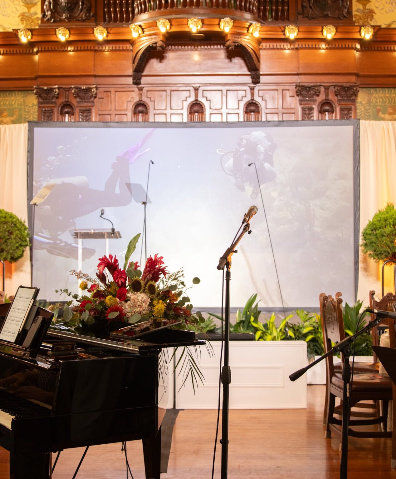 Sight and Sound projection technology at Flagler College Event