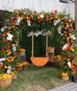 Orange Swing Decor