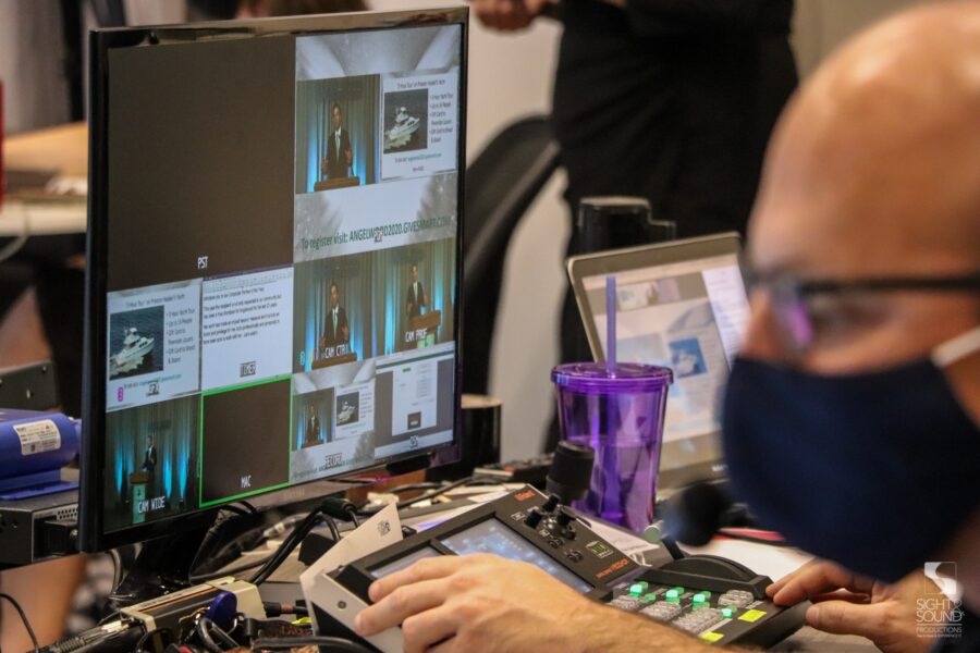 Angelwood Virtual Event AV Monitors