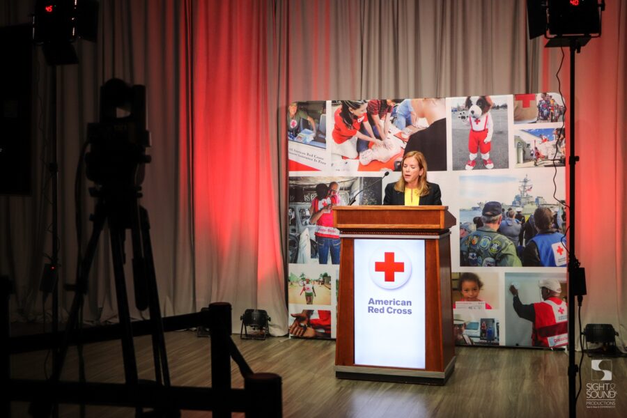 Red Cross Virtual AV Podium