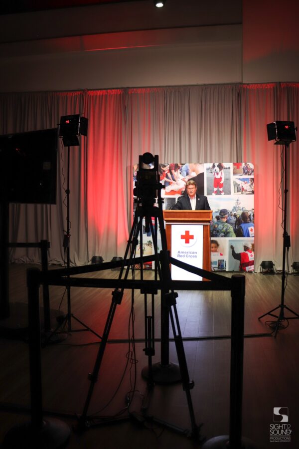 American Red Cross Virtual Event AV Setup