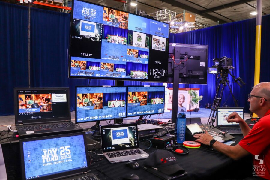 Jay Fund Virtual Event AV Setup