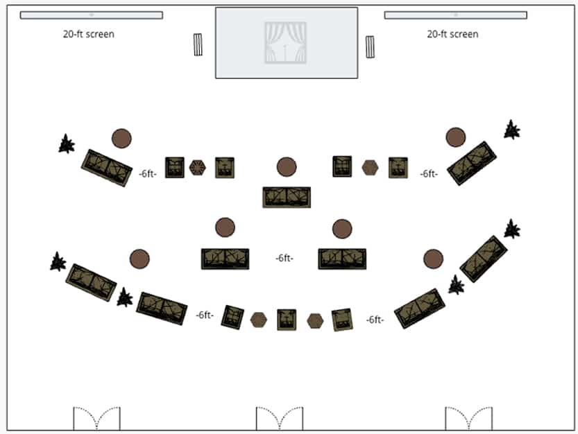 4 Socially Distant Seating Layouts for Your Next Event